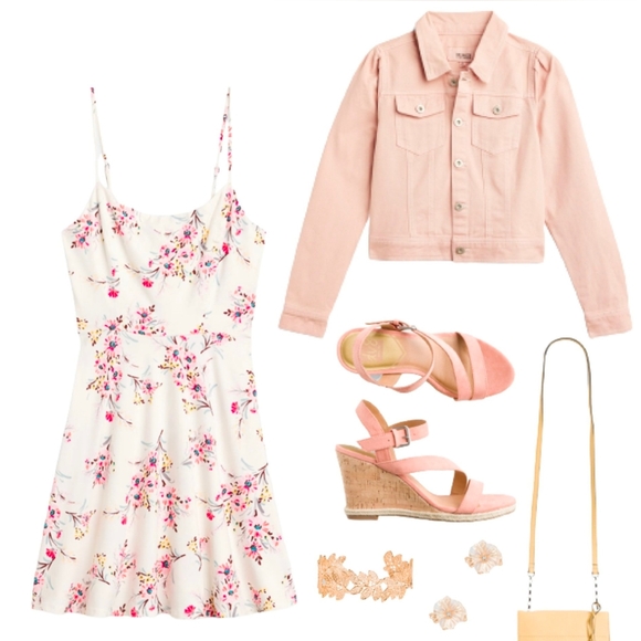 NWT Nine Britton Floral Knit mini cream coral Strappy skater beachy Dress sz XLP - Picture 4 of 14